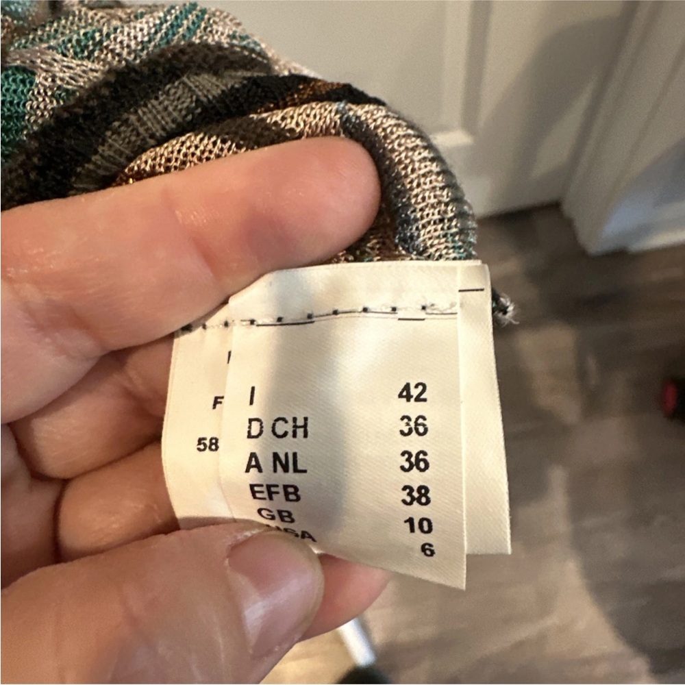 Missoni Chic Metallic Multicolor Patterned Dress … - image 5